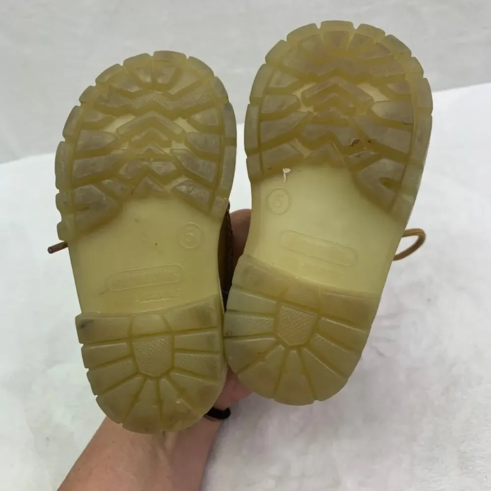Kid Connection Toddler Boys Sz 5 Dale Work Hiking Combat Boots Tan Outdoor Shoes